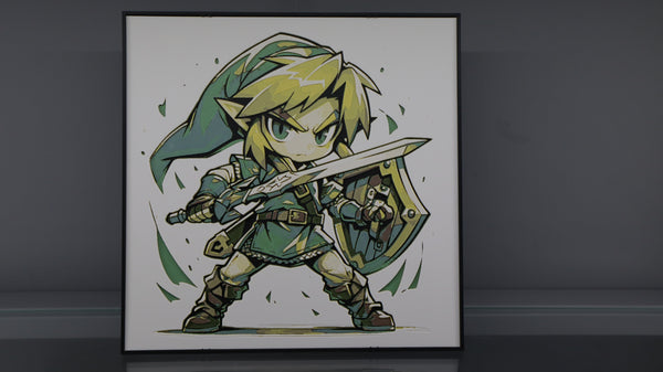 ציור מודפס צ'יבי לינק