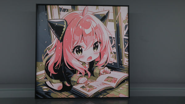 ציור מודפס אניה (ספיי פמילי) קוראת